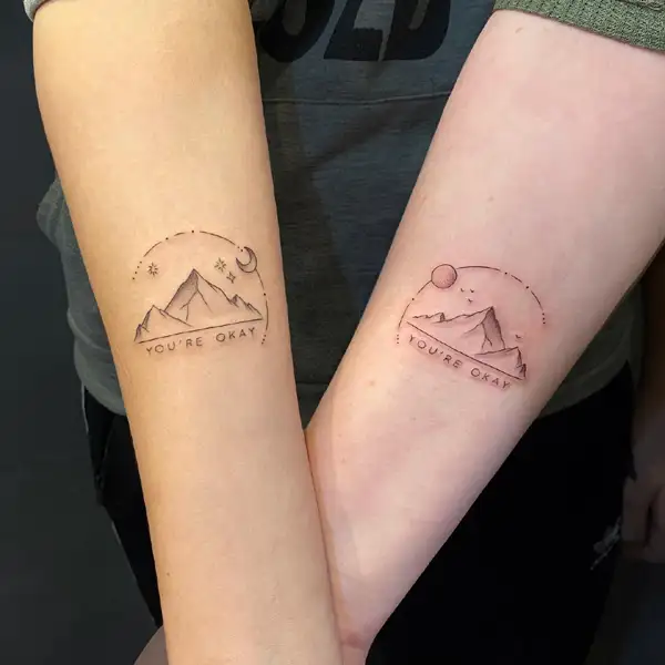 Mountain wilderness love'n 🐾🌸🌝🏔🌲 #mountaintattoo #mountains #nature  #wilderness #dotwork #dotworktattoo #ink #inked #tattoo #tattoos… |  Instagram