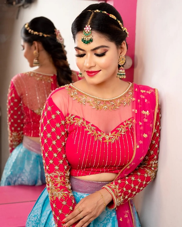 Fancy Bridal Blouse Design With Full Sleeves