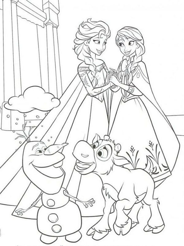 Frozen 2 Colouring Pages