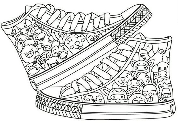 funky coloring page