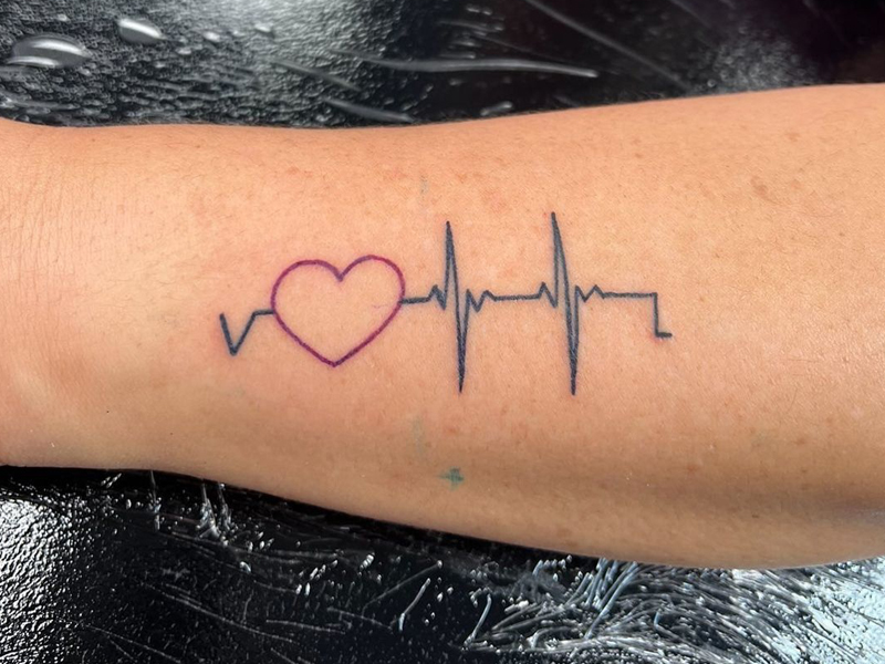 Heartbeat Tattoo Design Ideas for men and women - Tattoos Ideas