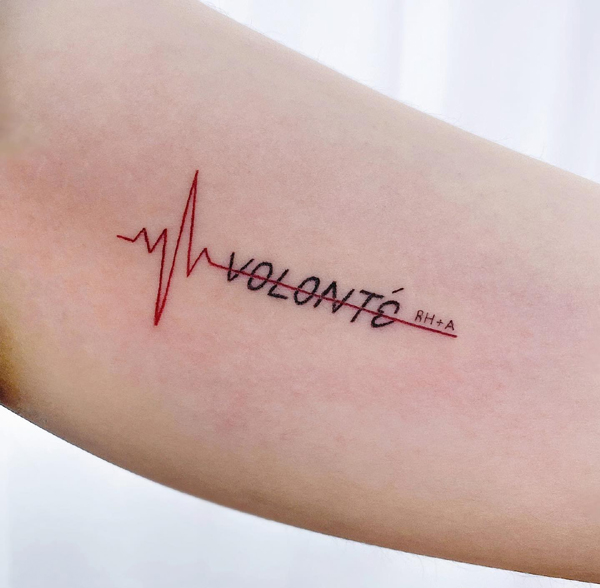 Aggregate 92+ about heartbeat tattoo designs on wrist best -  .vn