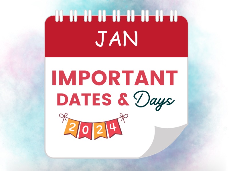 Important Days And Dates In January