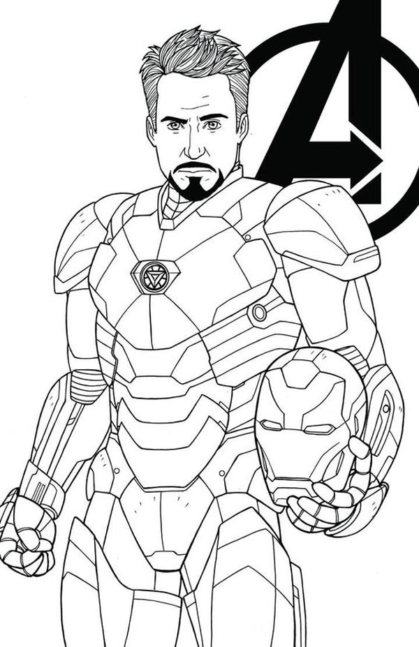 Ironman Avenger Coloring Picture