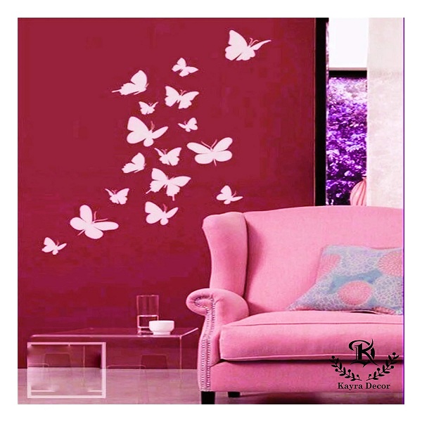 Kayra Decor Butterfly Wall Design Stencils