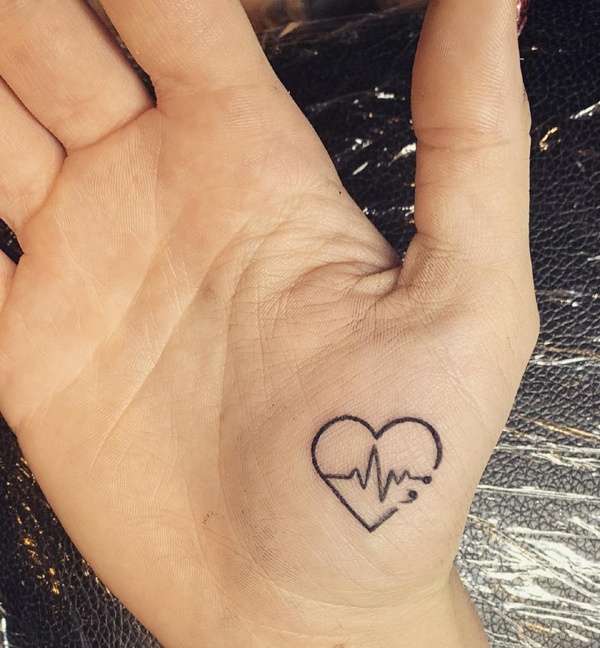 Meaningful Heartbeat Tattoo