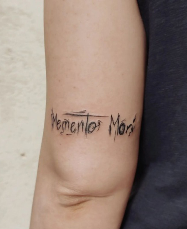 Memento Mori Minimalist Tattoo