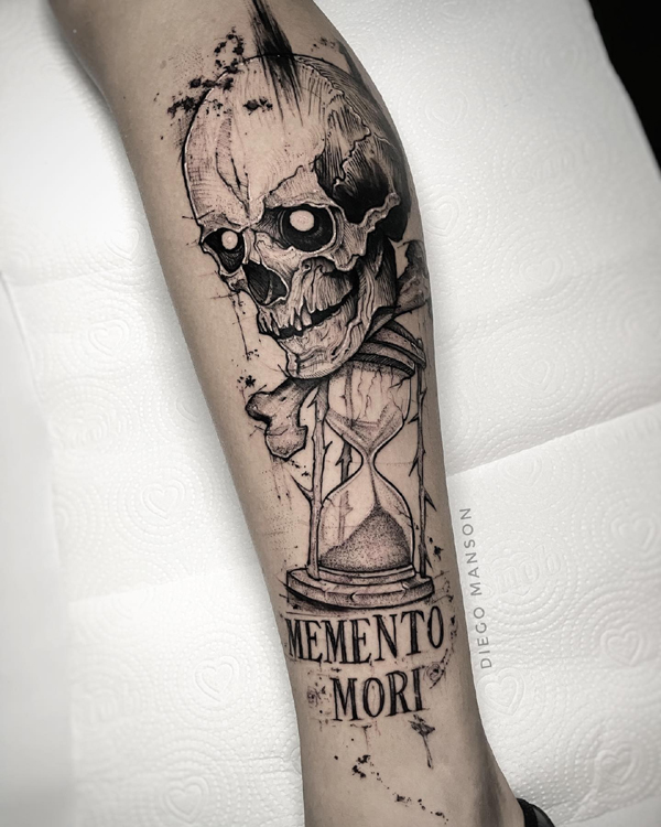 Memento Mori Skull Tattoo