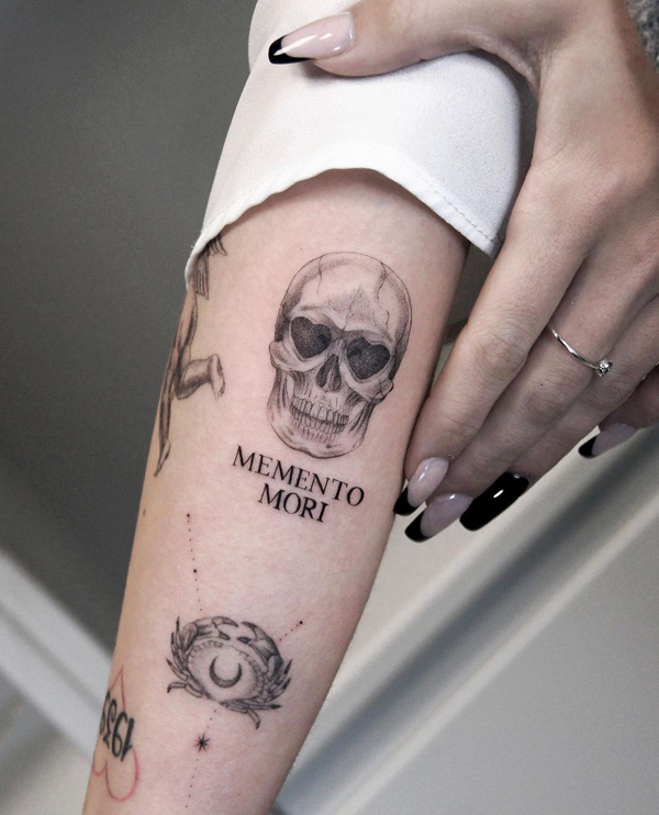 Memento Mori Sleeve Tattoo