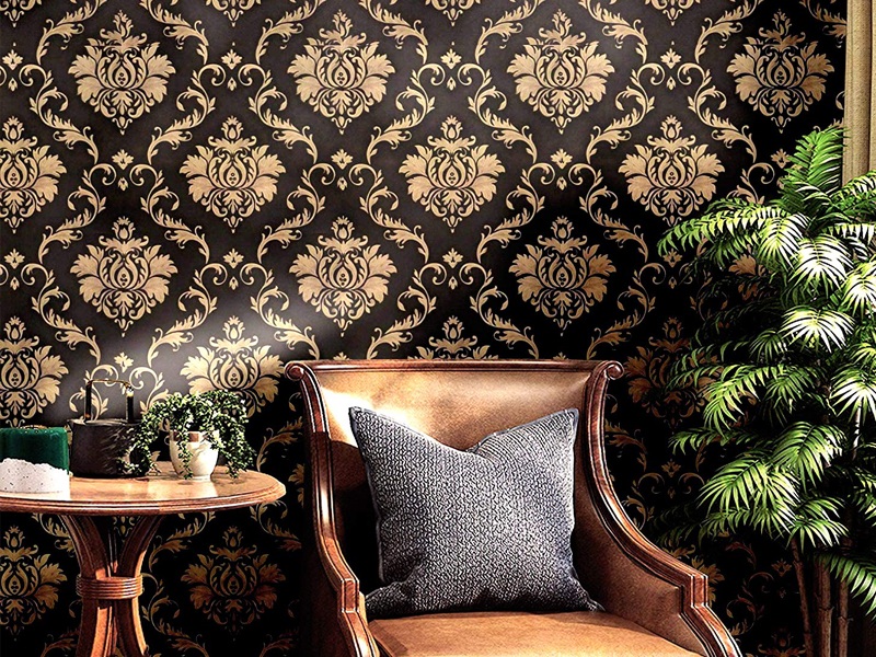 Contemporary Wood Panel wallpaper in charcoal grey | I Love Wallpaper