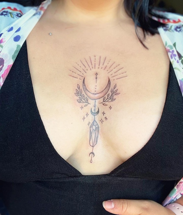 110 Sternum Tattoo Ideas To Ink Above Your Heart