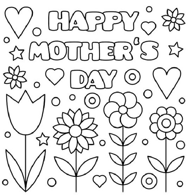 Mother's Day Colour Sheets