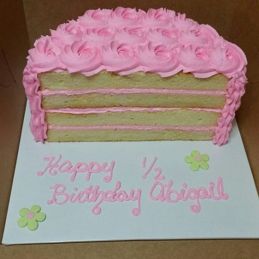 cake for half year birthday 