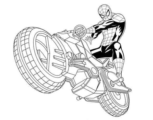 Spiderman Motorcycle 