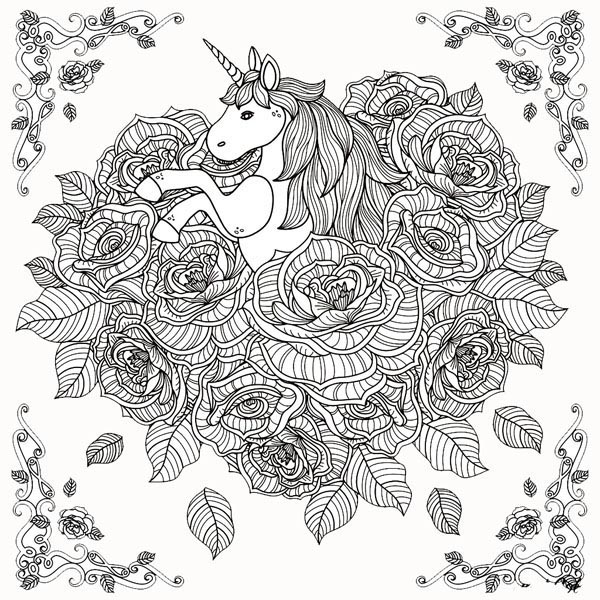 Unicorn Rose Art 