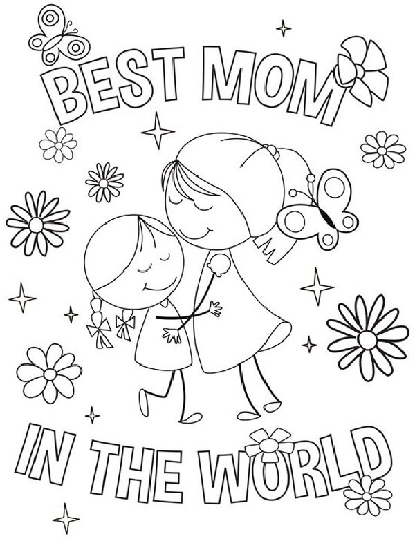 Unique Coloring Pages For Mom