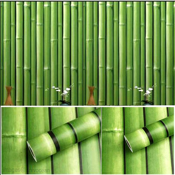 Univocean 3D Green Bamboo Wallpaper