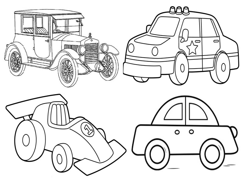 15 Alluring Car Coloring Pages Your Kids Will Love!