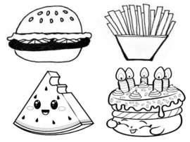 15 Best Food Coloring Pages That Can Entertain Your Kids
