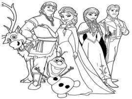 15 Sparkling Frozen Coloring Pages for Kids and adults