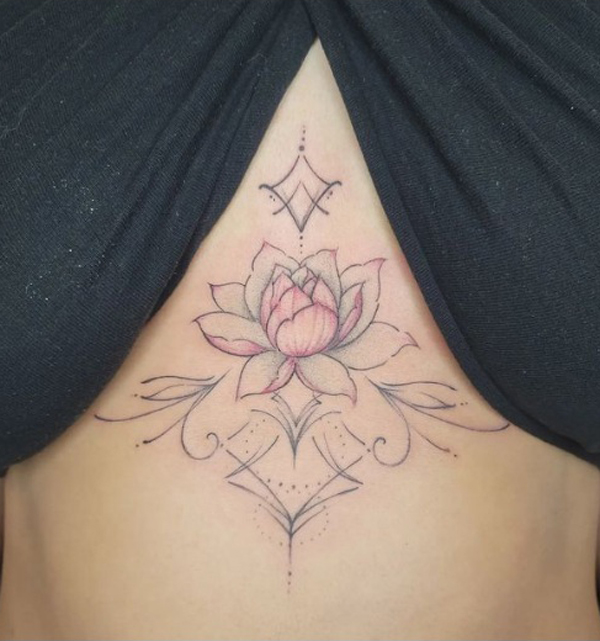 Sternum snake and rose by Ethan (@tattsbyethan_) | Instagram