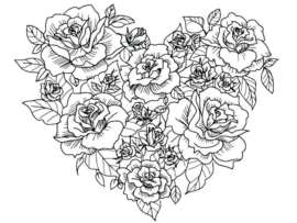 14 Gorgeous Rose Coloring Pages for Kids and Adults