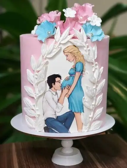 pregnant cake