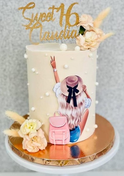 sister birthday cake design 