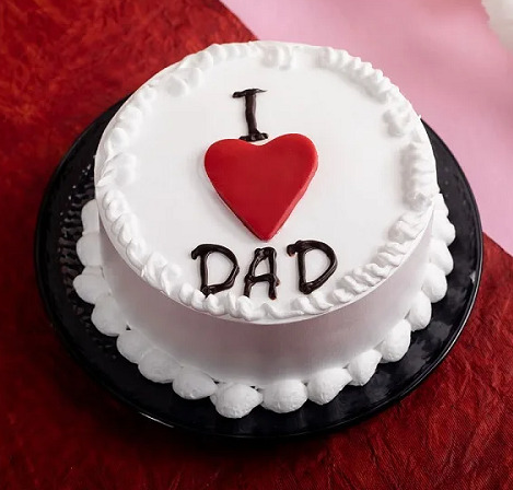 Dad Love Birthday Cake Design