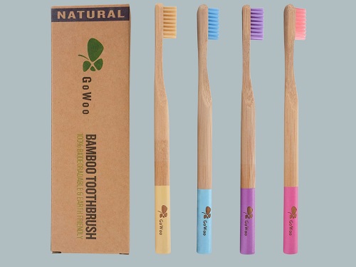 Gowoo 100% Organic Eco Friendly Toothbrushes
