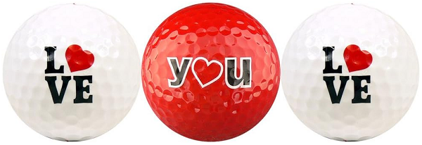 Golf Balls For Valentine’s Gift
