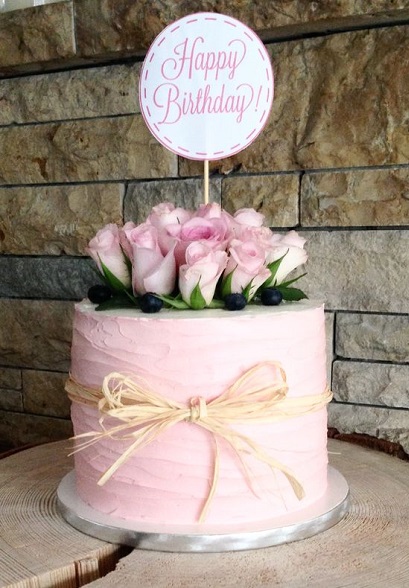 love romantic birthday cake for wife 