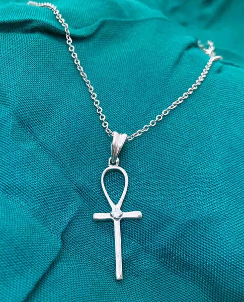 Silver Cross Locket Necklace