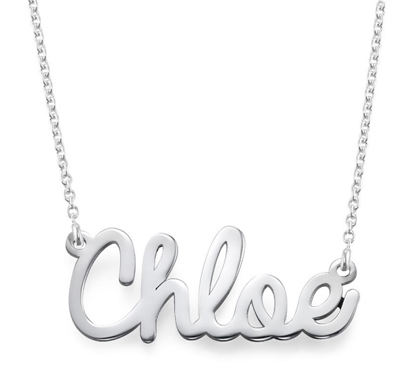 Silver Personalized Name Necklace