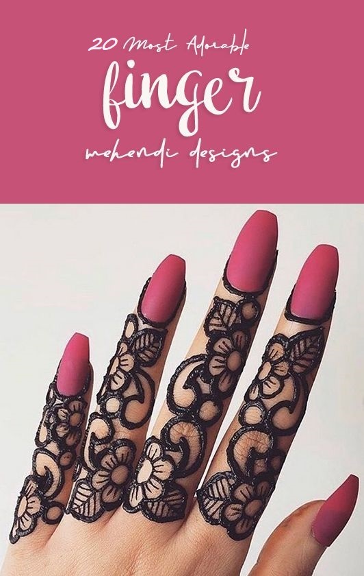 Finger Mehndi Designs Simple 2023