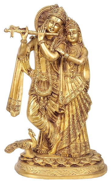 Aone India Brass Radha Krishna Idol