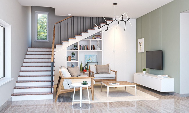 Duplex House Staircase Design