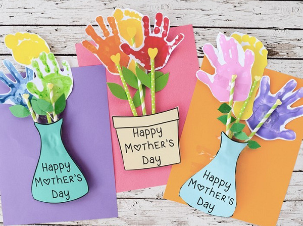 Hand Print Mother's Day Card