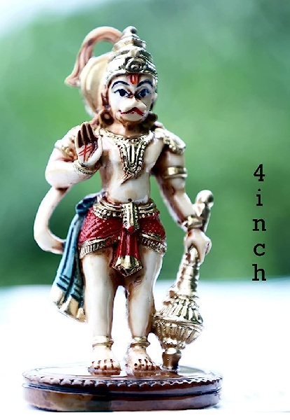 Lord Hanuman Idol 4 Inch for Car Dashboard