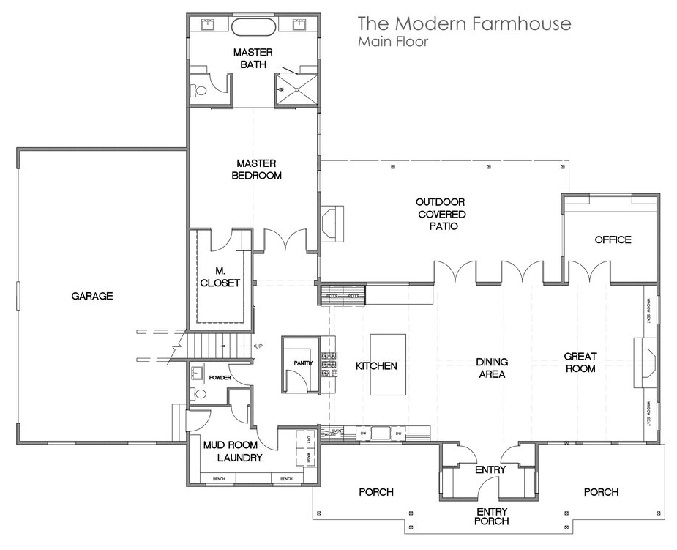 Modern Farmhouse Plan