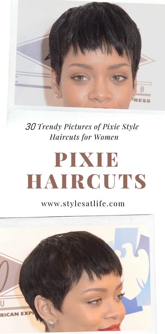 Short Pixie Boy Cut Hairstyle Women's Natural Straight Human Hair  Capless Wigs | eBay