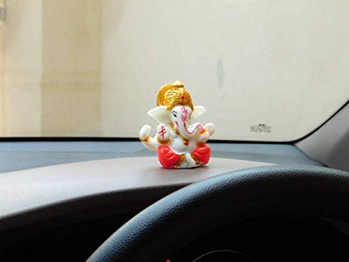 Shrishti Creation Lord Ganesha Showpiece Car Dashboard Accessories