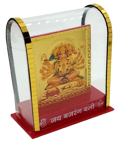 Silver Trees -Gold-Plated Panchmukhi Hanuman Ji