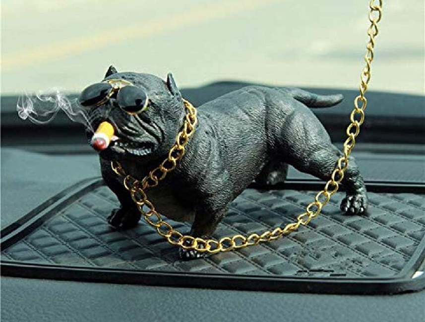 Woschmamm- Bully Pitbull Dog Car Interior Decoration Dashboard