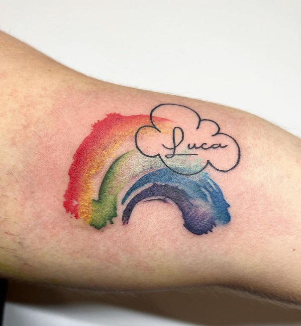 Beautiful Rainbow Tattoo Designs