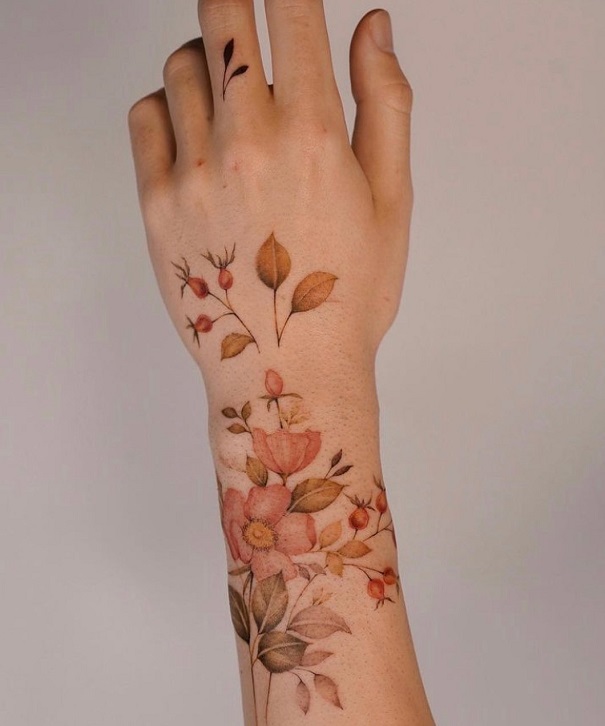 Botanical Plant Tattoo