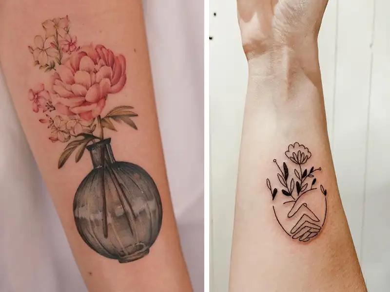 Fern leaf tattoo on the shoulder  Tattoogridnet