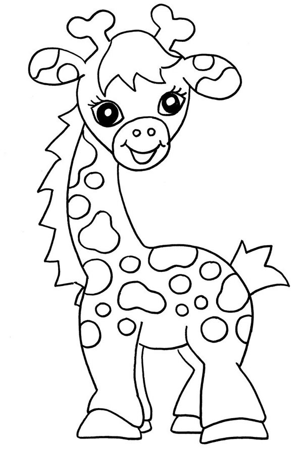 Cartoon giraffe picture