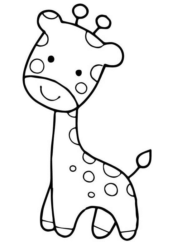 Cute Giraffe Coloring
