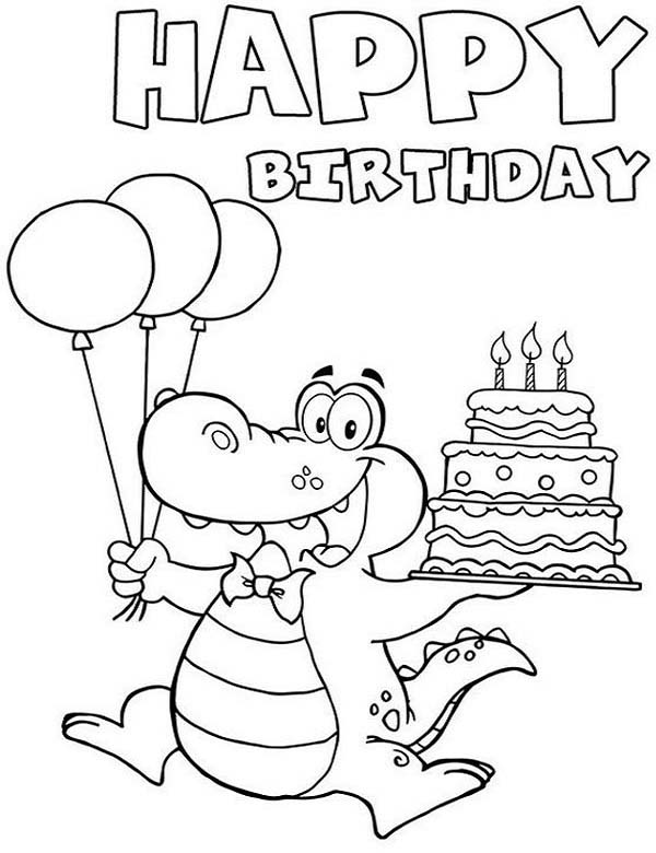 Funny Birthday Coloring 